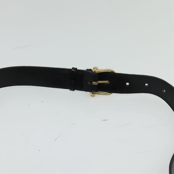 CELINE Sulky Shoulder Bag Leather Black Gold - Picture 8 of 13